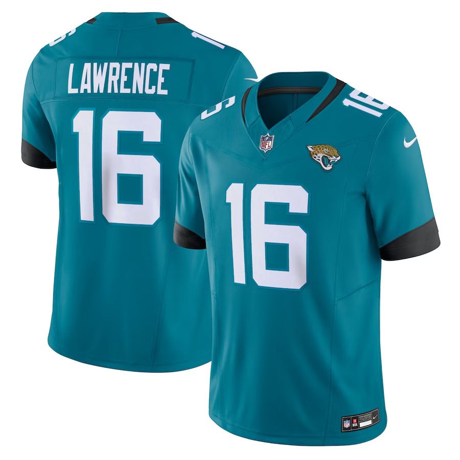 Men Jacksonville Jaguars #16 Trevor Lawrence Nike Teal Vapor F.U.S.E. Limited NFL Jersey